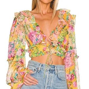 For Love and Lemons Nina Top